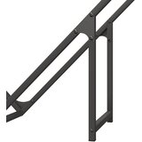  Stalak za drva crni 100x25x100 cm Hladno valjani čelik | Eponuda.com