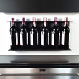 Hanah home dekorativni metalni stalak za vino Vın Hld-3015, crni Cene