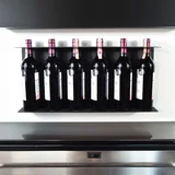 dekorativni metalni stalak za vino Vın Hld-3015, crni