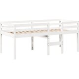  Visoki krevet s krovom bijeli 75 x 190 cm od masivne borovine | Eponuda.com