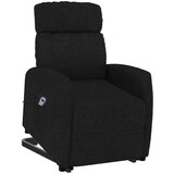  Fotelja na podizanje od tkanine crna | shoptok.hr