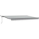 Tenda na automatsko uvlačenje LED antracit i bijela 450x300 cm | shoptok.hr