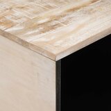  Kava Stol Bijelo 80 x 50 x 40 cm Čvrsto drvo manga | shoptok.hr