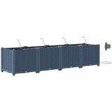  Vrtna saksija 4 pcs Sivi 160 x 40 x 37,5 cm Plastika | Eponuda.com