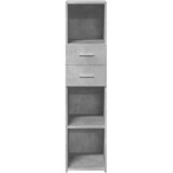  Visoka komoda boja betona 30 x 42,5 x 124 cm konstruirano drvo | shoptok.hr
