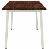  120 x 90 x 75 cm Čvrsto drvo akacije Tamno smeđa i bijela - tamno smeđe i bijele boje 120 x 90 x 75 cm Živi rub | shoptok.hr