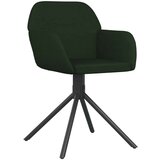  Vrtljiv jedilni stol 2 kosa temno zelen žamet, (20945103) | Shoptok.si