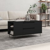  Stolić za kavu crni 102 x 44,5 x 50 cm od konstruiranog drva | shoptok.hr
