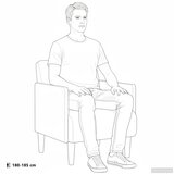 SOFA fotelja s naslonima za ruke smeđa 55 cm baršunasta | Shoptok.si