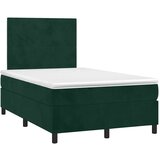  box spring s madracem tamnozeleni 120x190 cm baršunasti | shoptok.hr