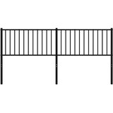  Metalno zamjensko uzglavlje crno 180 cm | shoptok.hr