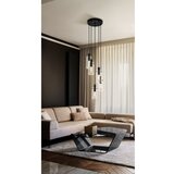 Eglo Montino visilica/5, e27, crna/staklo prozirno | Eponuda.com