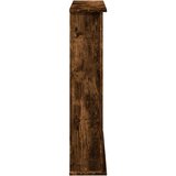 vidaXL Okvir za kamin dimljeni hrast 75x20x87,5 cm inženirski les | Shoptok.si