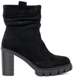 Shelvt Stylish black ankle boots with a crinkled upper Cijene