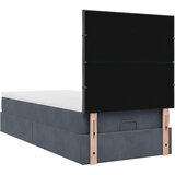  Okvir kreveta s madracima tamnosivi 90x200cm baršunasti | shoptok.hr