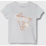 Guess Kratka majica za dojenčka bela barva