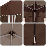  Zložljivi šotor za zabave 288 x 288 x 245 cm Rjava, (5000248627) | Shoptok.si
