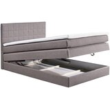 XORA POSTELJA BOXSPRING 140 cm x 200 cm , tekstil, leseni material siva | Shoptok.si