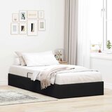  Ottomanska Okvir za krevet s pohranom s pohranom Baršun - Crna 100 x 200 cm | shoptok.hr