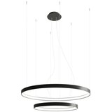 Thoro Črna aluminijasta LED viseča svetilka ø 78 cm RIO – | Shoptok.si