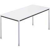  pravokotna miza, kromirana štirikotna cev, šxg 1500 x 800 mm, bela Cene