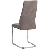 XORA nihajni stol, tekstil, kovina barve kroma, siva | Shoptok.si