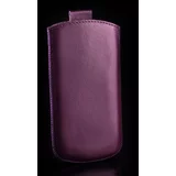 Univerzalna usnjena torbica 145x80mm - pravo usnje - vijolična