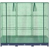  Povišena gredica s pokrovom za staklenik izgled ratana 120x40x123 cm | shoptok.hr