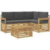  Set vanjskih sofa 5 pcs Bijela i antracit 59 x 59 x 37 cm | Eponuda.ba