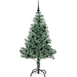  Umjetno Božićno Drvo s Snježnim Flokom i LED Svjetlom 150 cm | Eponuda.com