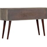  Konzolni stol sivi 120 x 35 x 75 cm grubo masivno drvo manga | shoptok.hr