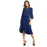 Tessita Woman's Dress T347 4 Navy Blue