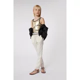 Karl Lagerfeld Enodelne otroške kopalke zlata barva