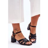 PG1 Classic Heeled Sandals Black Misty Cene