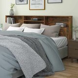  Uzglavlje s ormarićem boja dimljenog hrasta 220 x 19 x 103,5 cm | Eponuda.com