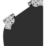  Toaletni pokrov s tiho zaporo Črna 44 x 38 cm MDF plošča, (5000208004) | Shoptok.si