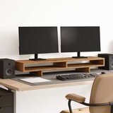 vidaXL Stalak za monitor boja staro drvo 100x27x15cm konstruirano drvo | shoptok.hr