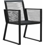  Vrtna garnitura - 5-dijelni vrtni blagovaonski set od PVC ratana crni - Dužina stola 150 cm 4 | shoptok.hr