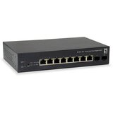 Level One Switch 8x GE GEP-1051 2xGSFP 70W 8xPoE | shoptok.hr
