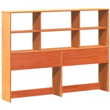  Knjižna postelja brez vzmetnice vošč. rjava 120x190 cm borovina, (21611097) | Shoptok.si