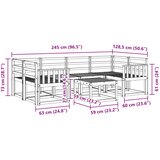  Set vanjskih sofa 7 kom. Prirodna Čvrsto drvo akacije | shoptok.hr