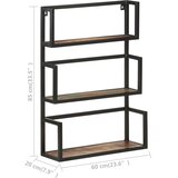  Zidna polica 60 x 20 x 85 cm od masivnog obnovljenog drva | shoptok.hr