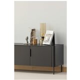 WOOOD Mat crna TV komoda od masivnog bora 154x56x44 cm Gunnar – | shoptok.hr