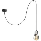  Visilica na sajli TUBE LONG 1xE27/15W/230V crna/hrom | Eponuda.com