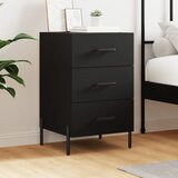 vidaXL Nočna omarica črna 40x40x66 cm inženirski les | Shoptok.si
