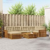  Set vanjskih sofa 7 kom. Prirodna i bež | shoptok.hr