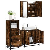  3-dijelni set kupaonskog namještaja boja hrasta drveni | shoptok.hr