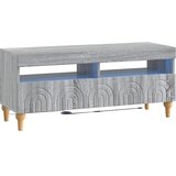vidaXL LED TV kabinet ALKMAAR 100 x 35 x 43 cm Siva Sonoma - Siva Sonoma | shoptok.hr