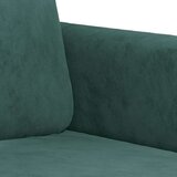 vidaXL 3-dijelni set sofa s jastucima tamnozeleni baršunasti | shoptok.hr