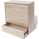 Maison Chic Predalnik - Komoda s 4 predali 60x30,5x71 cm barva hrasta, (21719055) Cene